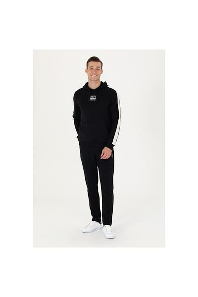 U.S. Polo Assn. Мъжки черен суичър US Polo Assn