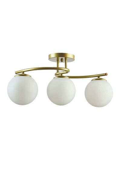 Lambadar Luna Model Closed Globe Glass Modern Plafonier Chandelier