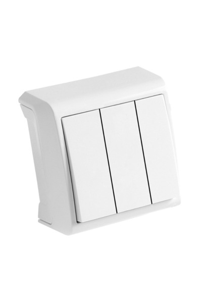 VİKO Viko 90681068 Vera Beyaz Üçlü Anahtar Sıva Üstü