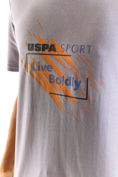 U.S. Polo Assn. Ανδρικό μπλουζάκι με στάμπα με λαιμόκοψη U.S. POLO - Regular Fit G081GL011.000.1826135 Pali