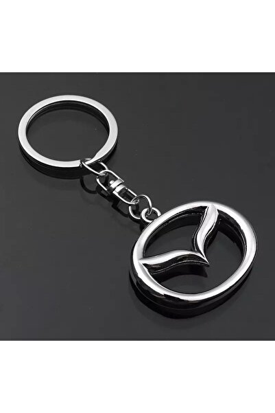 GARDENAUTO Mazda 3 2003-2009 Anahtarlık Metal 3d Krom Araba Anahtarlığı