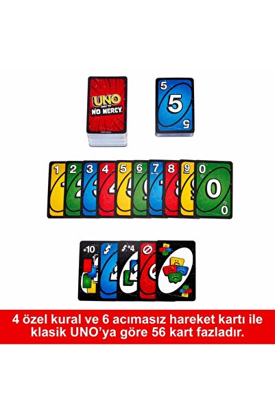 Mattel Games UNO No Mercy Kartlar HWV18