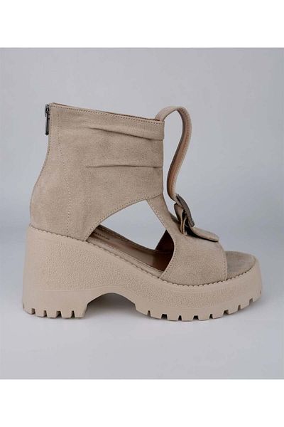 Sibel Durmaz Diaz Ten Suede Sandals