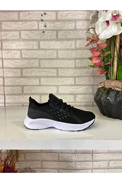 M.P. Mp 2390 Black White Women's Laceless Sports Shoes