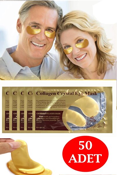 xolo 50 Adet Kolajen Collagen Göz Altı Maske Kırışık Giderici Nemlendirici Ko...