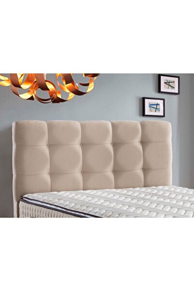 Belletto Çift  Kişilik Vintage Lüx Krem  Kumaş Başlık 140 cm