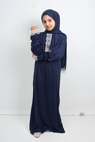 Kutay Collection Genç Kız  Dantelli Namaz Elbisesi