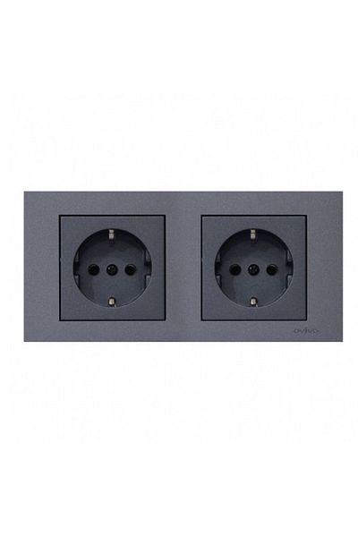OVİVO Ovivo Grano Smoked - 2-Piece Grounded Socket Set