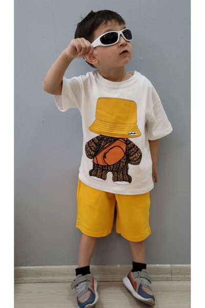 Yalçınoğlu Kids' Shorts and T-Shirt Set, Ages 3-7