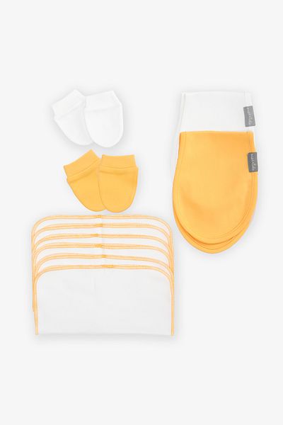 Messido 100% Cotton Mouth Wipes and Shoulder Cover Gloves Set
