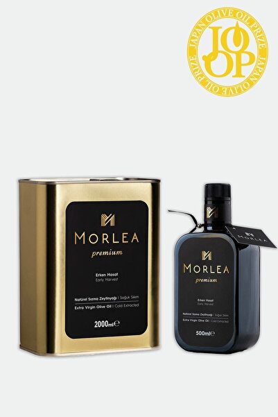 MORLEA Premium 1 Adet 500 ml 1 Adet 2 Lt Teneke Erken Hasat Soğuk Sıkım Natur...
