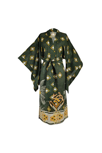 MANOTRES Antique Palm Kimono