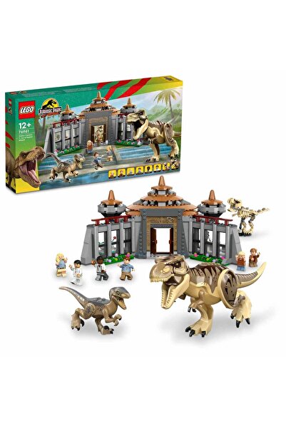 LEGO Jurassic Park Ziyaretçi Merkezi: T. rex ve Raptor Saldırısı 76961 - 12 Y...