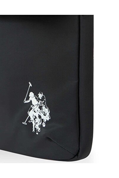 U.S. Polo Assn. قاعدة. بولو أسن. حقيبة كمبيوتر محمول متوافقة مع Macbook Air - Macbook Pro 13&13.3 بوصة، أسود PLEVR23685