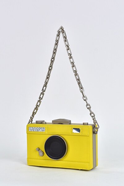 ELATAE Women's Shoulder Strap Camera Detailed Handbag 17573