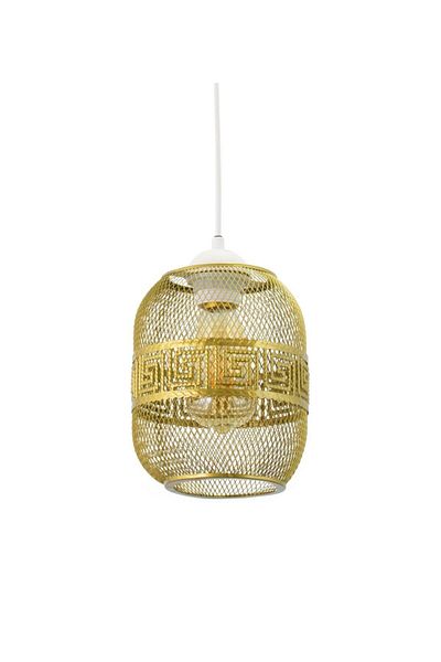 Lambadar Pana Model Cylinder Bulb Yellow Wrought Iron Modern Pendant Lamp Chandelier