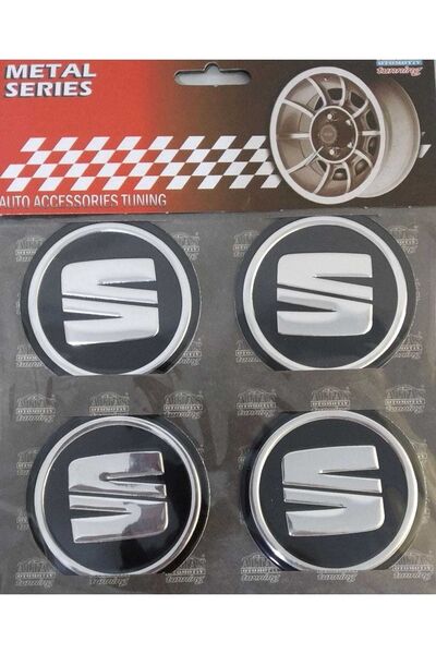 ALTAŞ Seat Alüminyum Yapıştırma Jant Göbeği 4 Lü 60mm