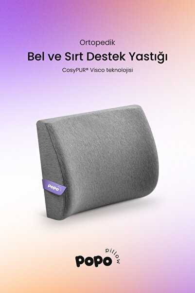 Popo Pillow Ortopedik Bel ve Sırt Destek Yastığı, Cosypur® Visco Teknolojisi