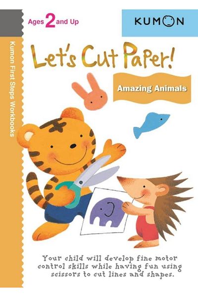 Kumon Publishing Kumon Let's قطع الورق!- تصميم أنيق للحيوانات