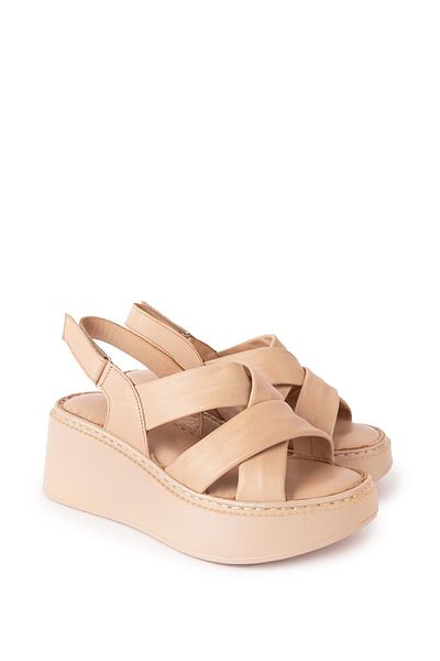 Gondol Genuine Leather Women's Sandals - Cross Strap, Stylish elnr.472