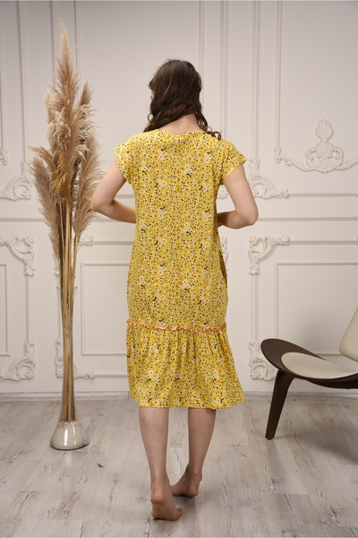 Wild Love Papatya Desenli Midi Kadın Elbise