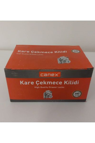 CANEX 12 Pieces Square Drawer Lock - Sheet with Cracked Key