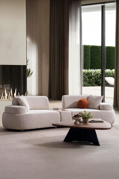 Eymense Rio Sehpa Modüllü Üçlü Koltuk