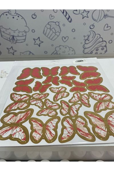 Ege Pastacılık Butterfly Patterned Cake Decoration