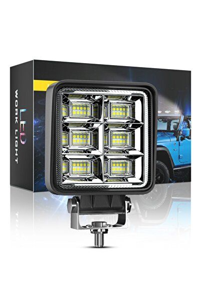 DEKOHOP Off Road Geniş Açı 4 inç 48 Led 144 WATT İş Makinesi Kamyon Traktör P...