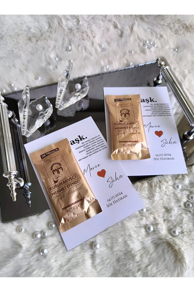 ErEs Atelier 15 Adet Nişan, Kına, Nikah, Söz Hediyelik Kahve