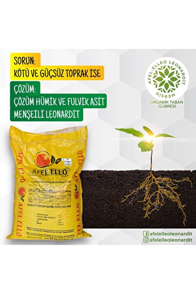 afel ello AFEL ELLEO LEONARDİT GÜBRE TOPRAK DÜZENLEYİCİ 25 KĞ