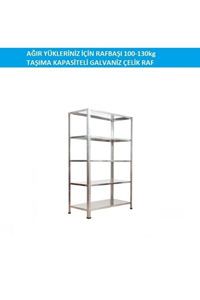 RafBurada 5 Katlı 43x75x200cm 100-130kg Taşıma Kapasiteli Ağır Yük Rafı.