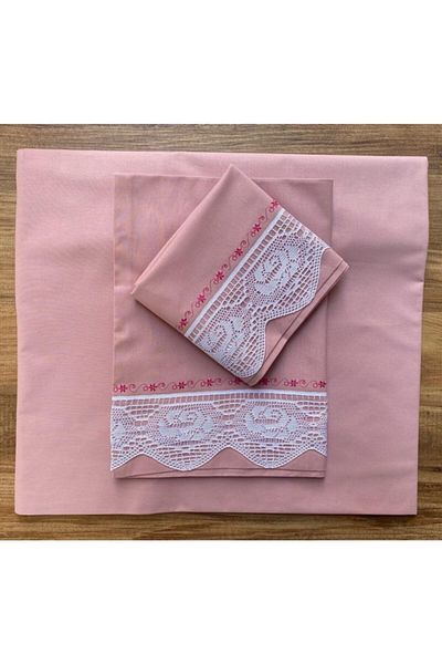 Çeyiz Bahçesi Pique Lace Powder Sheet Set