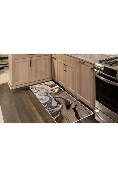 Colorix Carpet Kaymaz Taban Tezgah Önü Mutfak Paspası 75x150 cm No: 1432