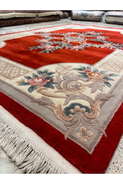 RD RAMAZAN DAĞ EL HALI SANATI El Dokuma Kabartmalı Çin Halısı Pamuk Üstü Yün ...