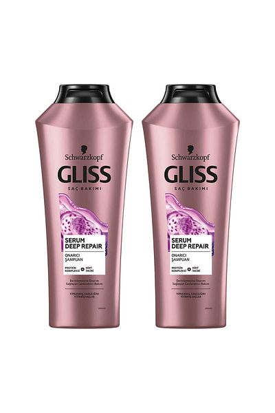 Gliss Serum Deep Repair - 360 ml x 2 Restorative Shampoo