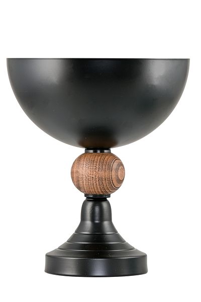 DEDE Black Metal Fruit Holder - Wood Detailed