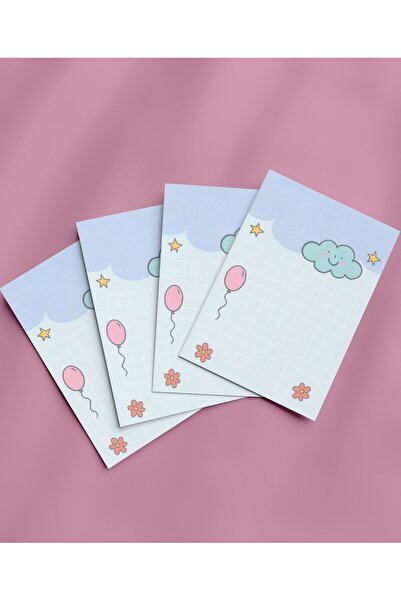 Grdall 4 قطع من لوحة مذكرة صغيرة مقاس A6 - لوحة ملاحظات، لوحة مذكرة، قائمة ال...