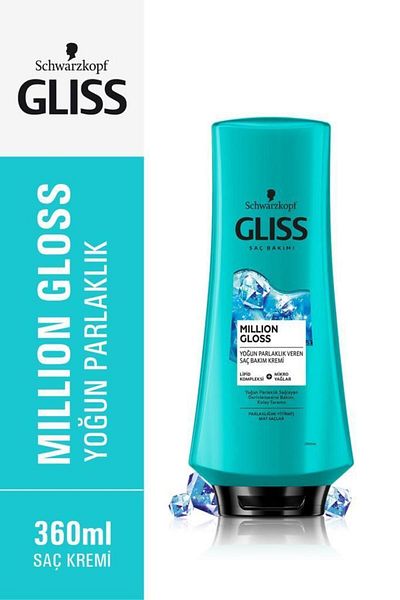 Gliss Million Gloss Intense Shine Conditioner - 360 ml, Pack of 6