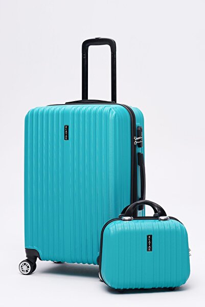 ELATAE 2'li Valiz Seti Valiz Orta Boy Ve Makyaj 2'li Set 1020