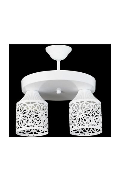 Lambadar Double Sports Model Modern Retro Rustic Chandelier Without Glass