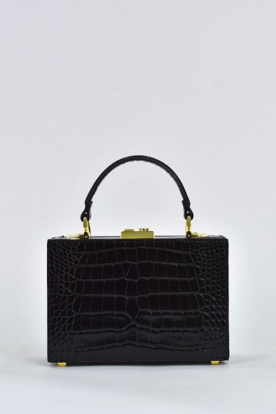 ELATAE Women's Shoulder Strap Crocodile Pattern Evening Dress Daily Handbag 17441