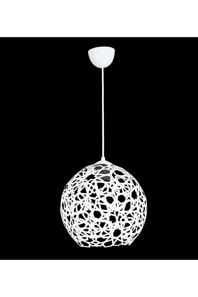 Lambadar Büyük Seljuk Ball Motif Star Wrought Iron Model Retro Rustic Pendant Lamp Chandelier
