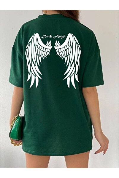 oneagılyazı Tricou oversize cu imprimeu Dark Angel