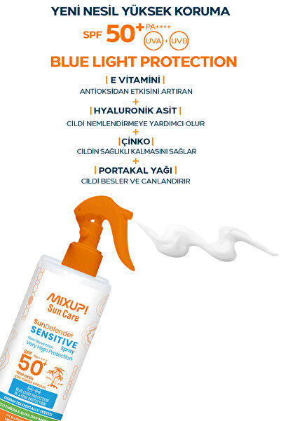 Mixup Leke Karşıtı Güneş Koruma Losyonu SPF 50+ Çinko, Portakal Yağı ve Shea Butter İçerikli 200 ML