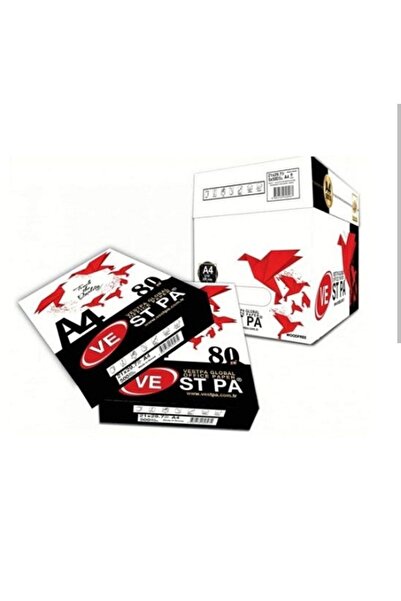 Vestpa A4 Fotokopi Kağıdı 80 Gr 5x500 1 Koli 5'li Paket