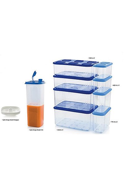 Tupperware Modular Organizing Container Set of 9 Storage Container Esc