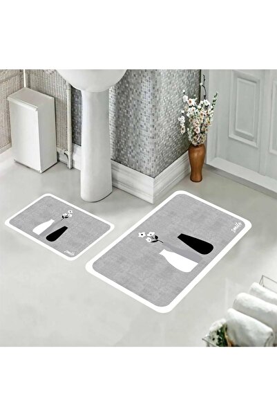 eco concept Bathroom Mat, Non-Slip Base, Flower Pattern, Toilet Seat, Decorative Mat, Gift, Dowry Box