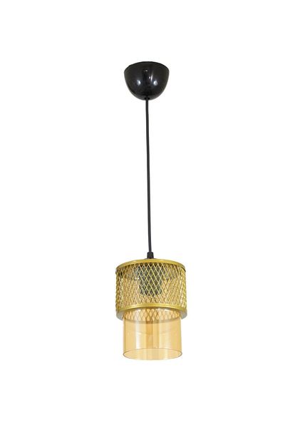 Lambadar Double Honey Glass Cage Model Modern Pendant Lamp Chandelier