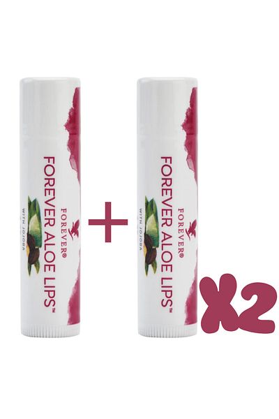 Forever Living Living Aloe Lips - Lip Protective and Moisturizing Cream, 2 Pieces